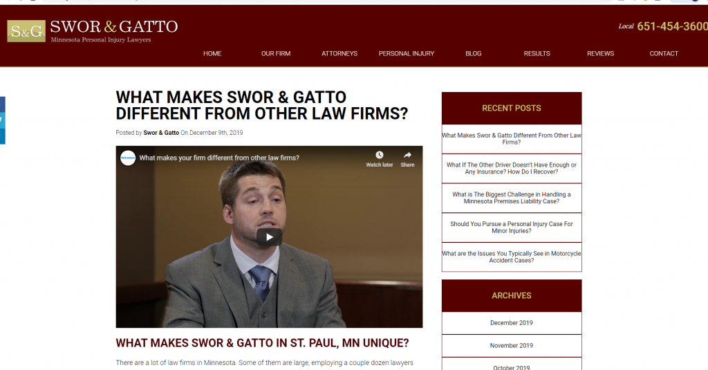 Law Firm Video Production in Minneapolis | Mankato Web Design